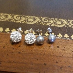 Sterling stud earrings